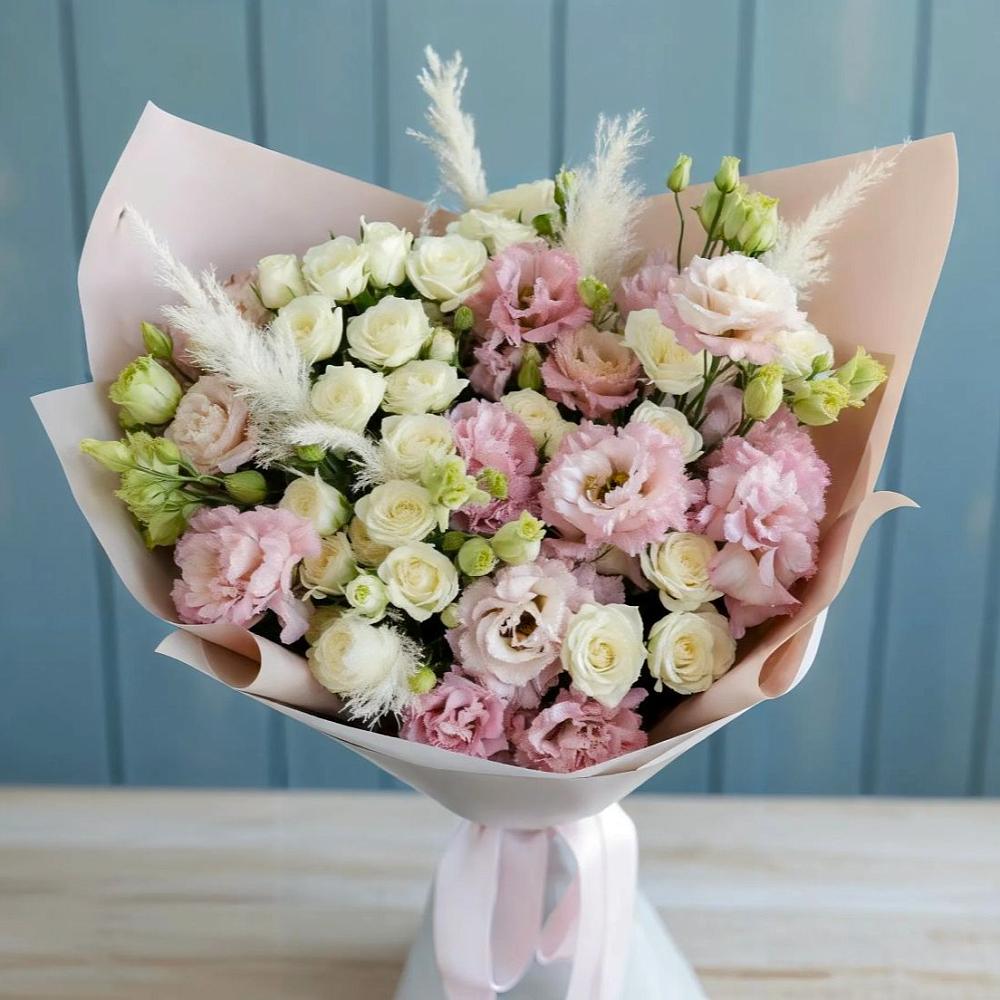 Букет цветов из: Альстромерии и Розы в Мишеронский