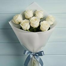 Букет 7 Белых роз Эдлесс Лав в Мишеронский