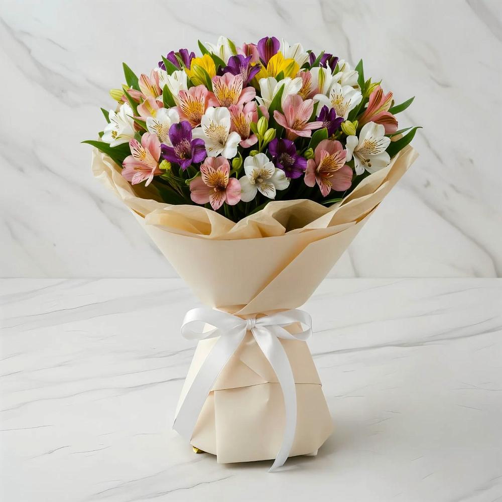 Букет цветов из: Альстромерии в Мишеронский