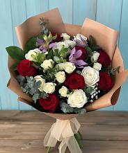 Букет цветов из:  Розы и Альстромерии в Мишеронский