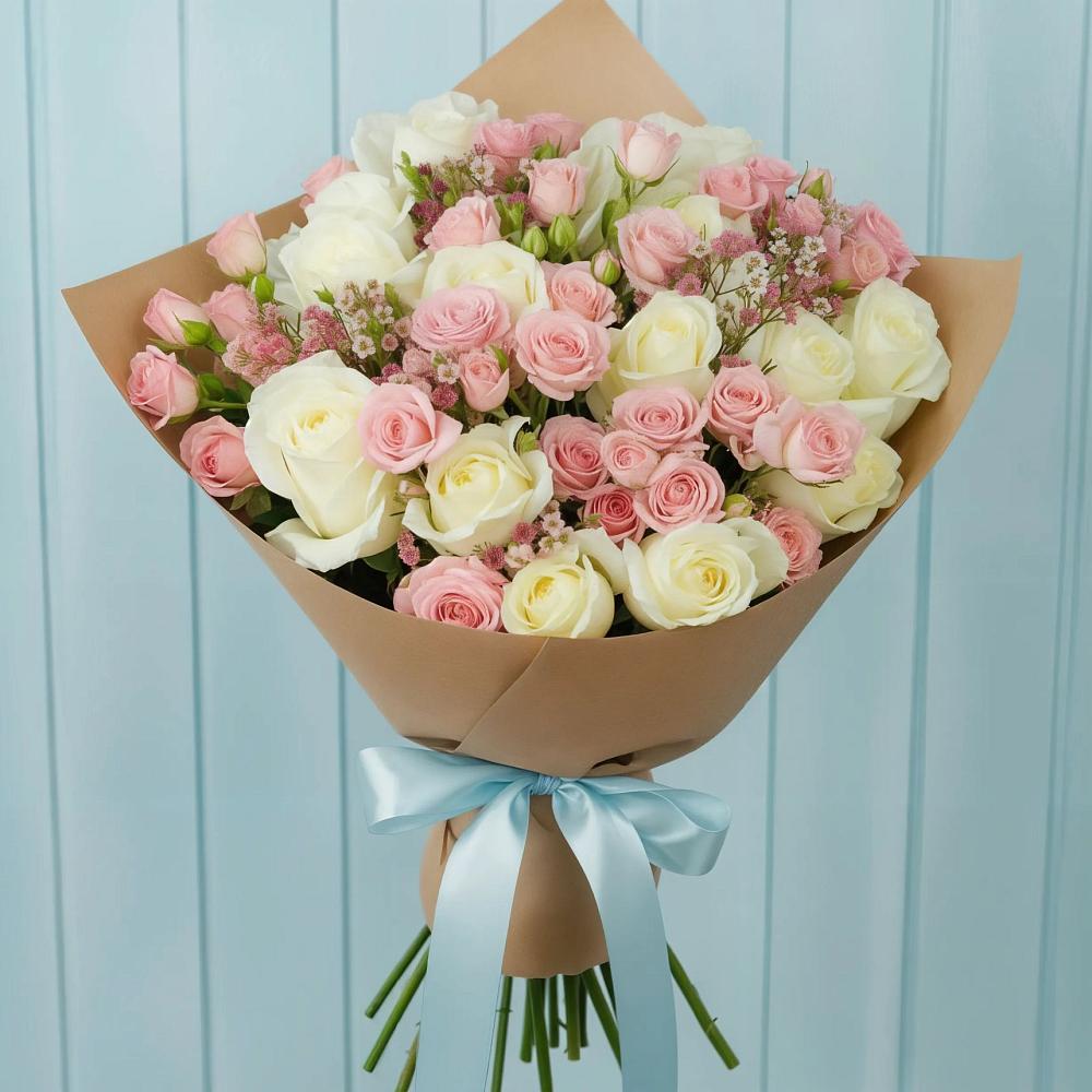 Букет цветов из: Розы в Мишеронский