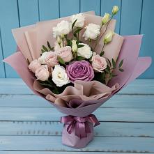 Букет цветов из:  Розы и Лизиантусы в Мишеронский