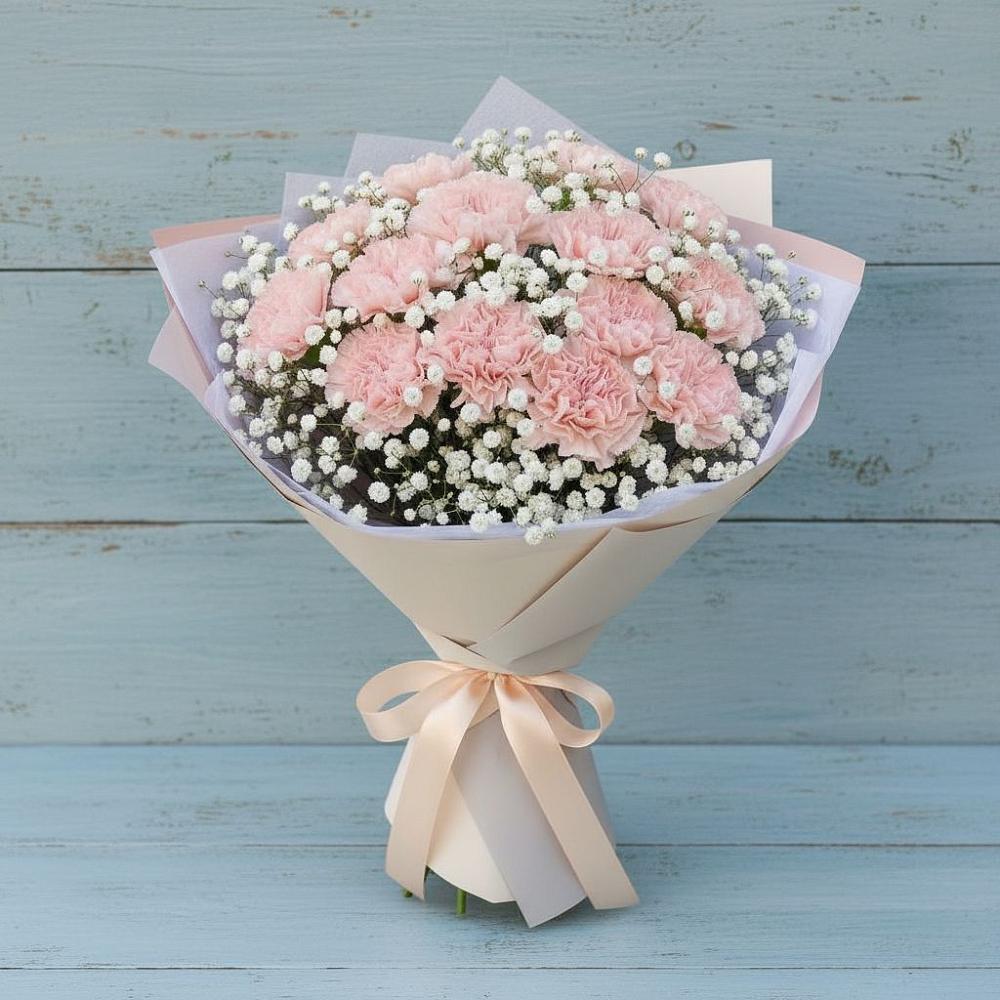 Букет цветов из: Гвоздики в Мишеронский