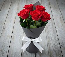 Букет 5 Красных роз Эдлесс Лав #REPLACE_PRED# Мишеронский