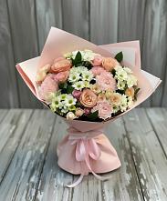 Букет цветов из:  Гвоздики, Розы и Хризантемы в Мишеронский