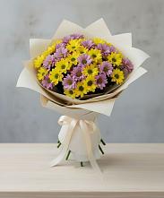 Букет цветов из:  Хризантемы #REPLACE_PRED# Мишеронский