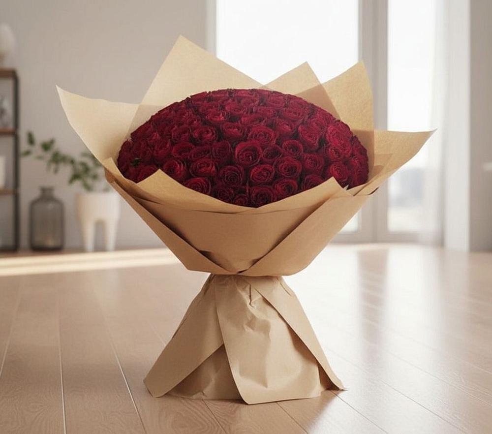 Букет 101 Красная роза в Мишеронский