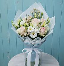 Букет цветов из:  Розы и Лизиантусы в Мишеронский