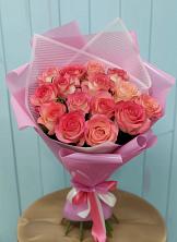 Букет 15 Розовых роз Равель в Мишеронский